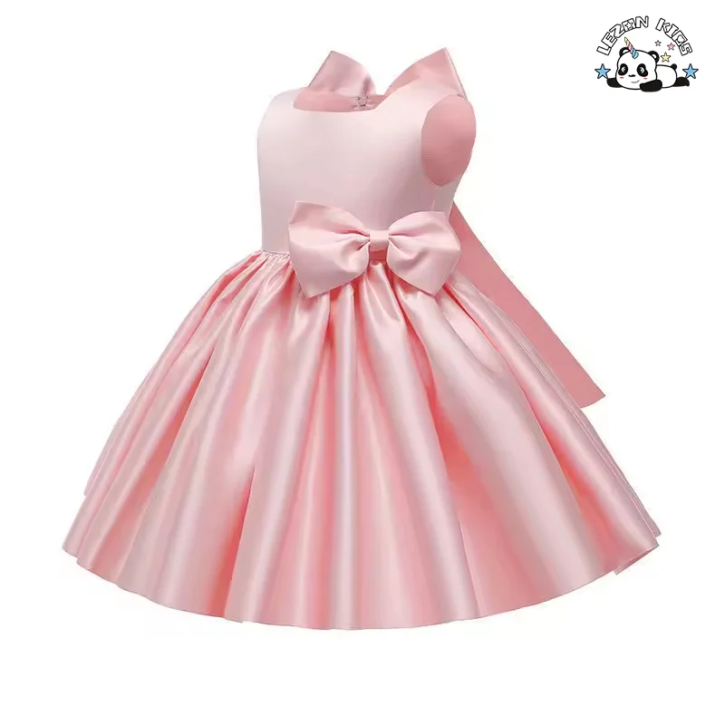 LEZONKIDS - Custom Kids Clothing Children Pageant Wedding Birthday Party Dress Baby Dress Bow Princess  Flower Girls' Dresses